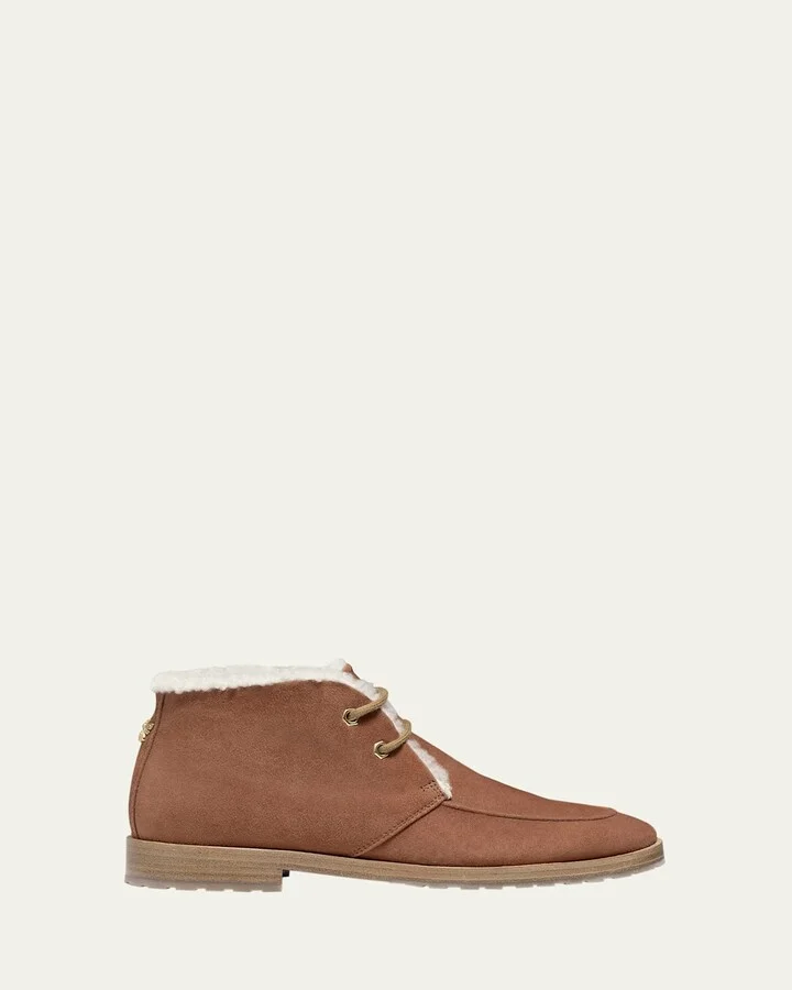 Aspen Suede Shearling-Lined Winter Boots