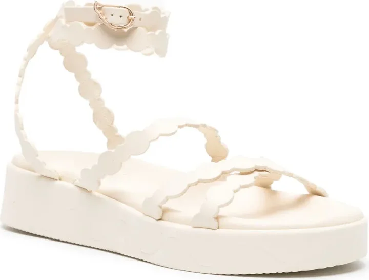 Aspis flatform leather sandals - Image 2