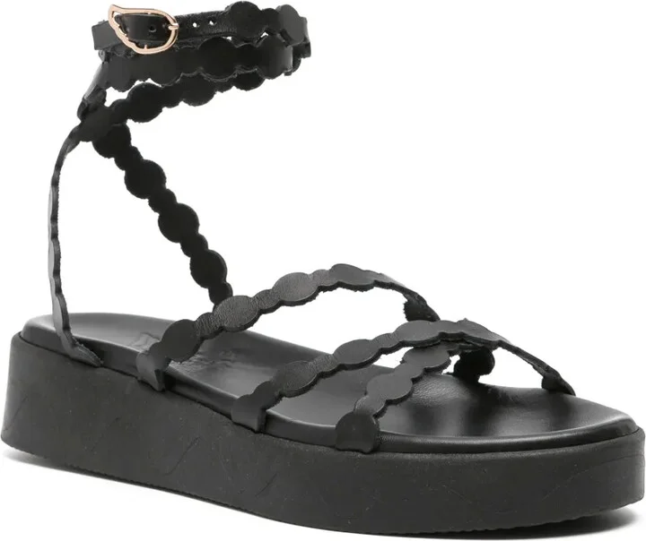Aspis flatform leather sandals - Image 2