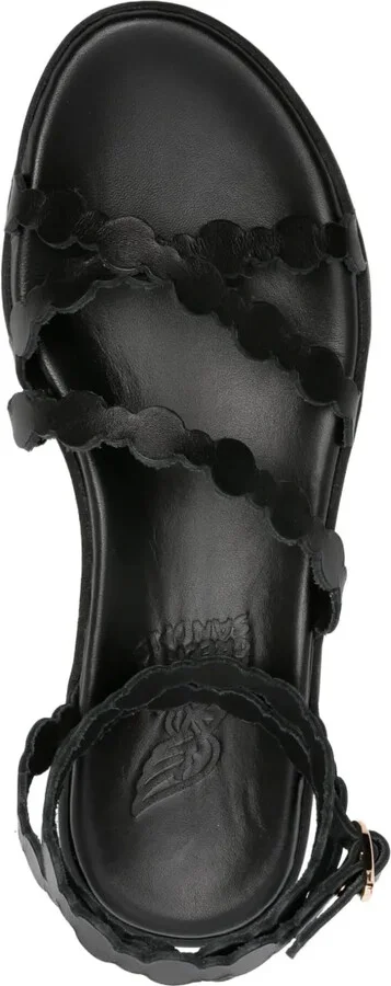 Aspis flatform leather sandals - Image 4