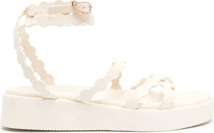 Aspis flatform leather sandals