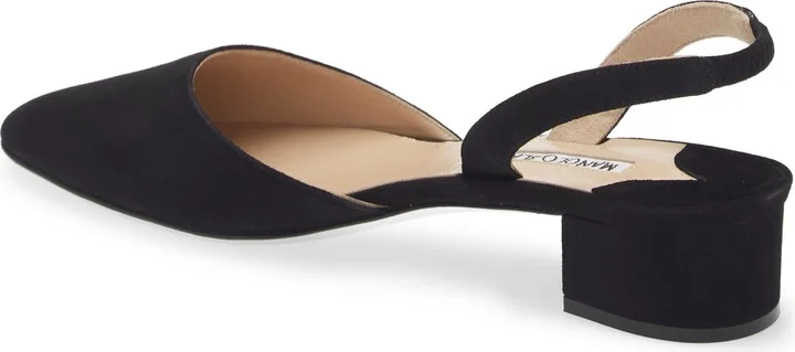 Aspro Block Heel Slingback Suede Pump - Image 2