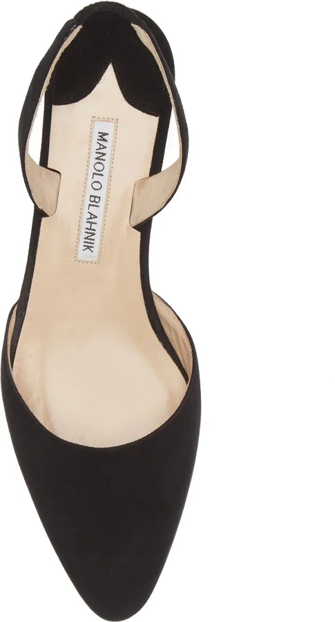 Aspro Block Heel Slingback Suede Pump - Image 5