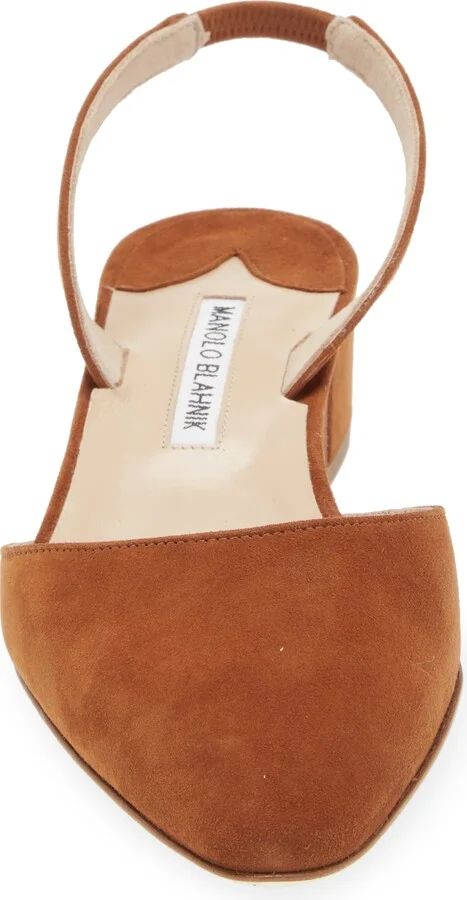 Aspro Block Heel Slingback Suede Pump - Image 10