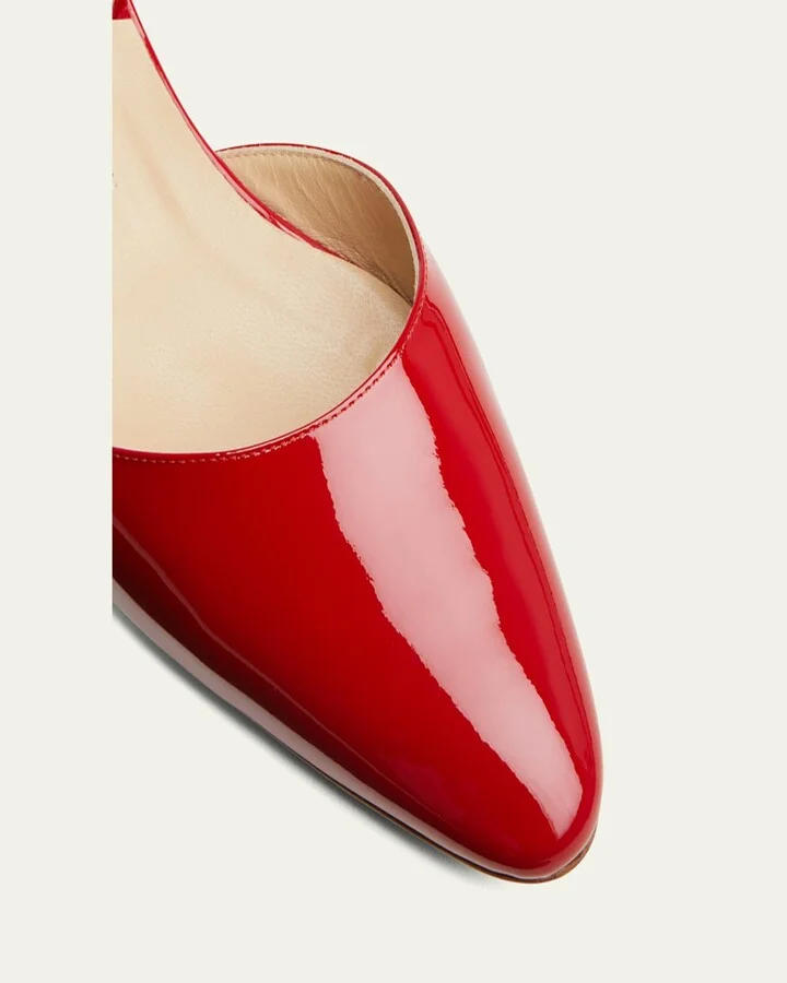 Aspro Patent Slingback Ballerina Pumps - Image 3