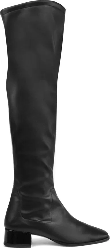 Assia In Black Harley Stretch Black Vernice