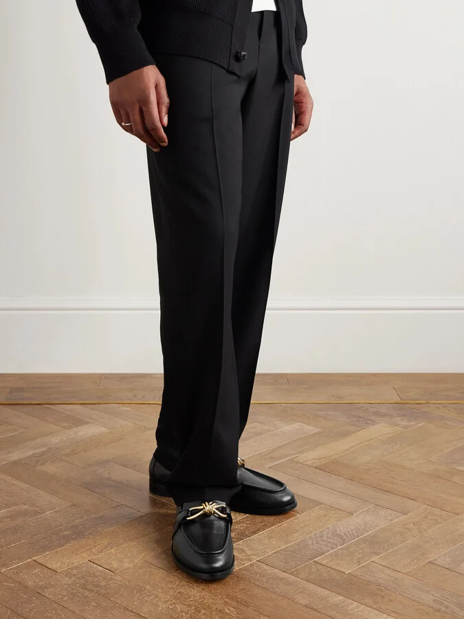 Astaire Knot-Detailed Leather Loafers - Image 2