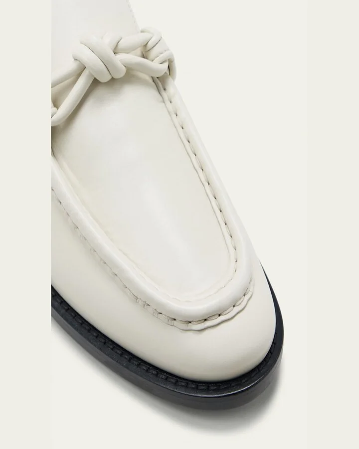 Astaire Knot Leather Loafers - Image 6