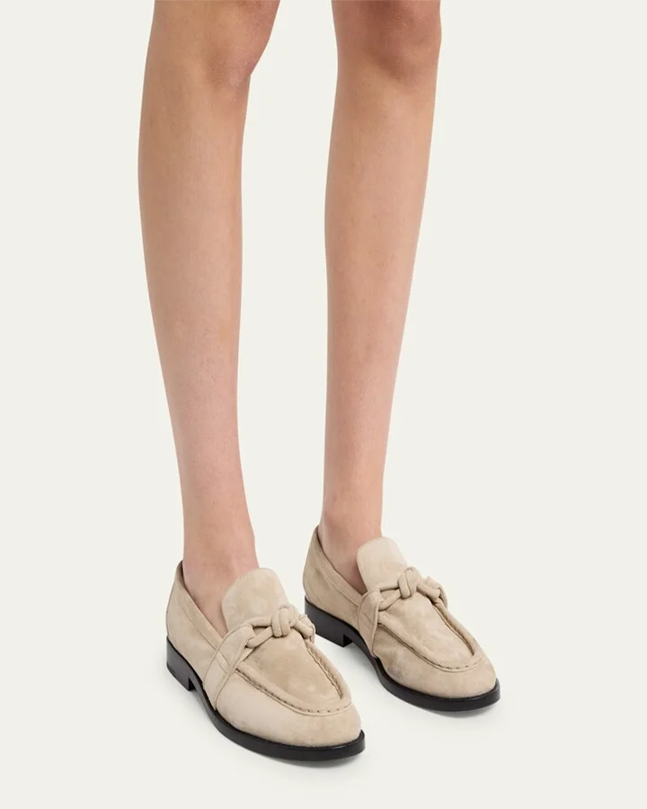 Astaire Knot Soft Suede Loafers - Image 2
