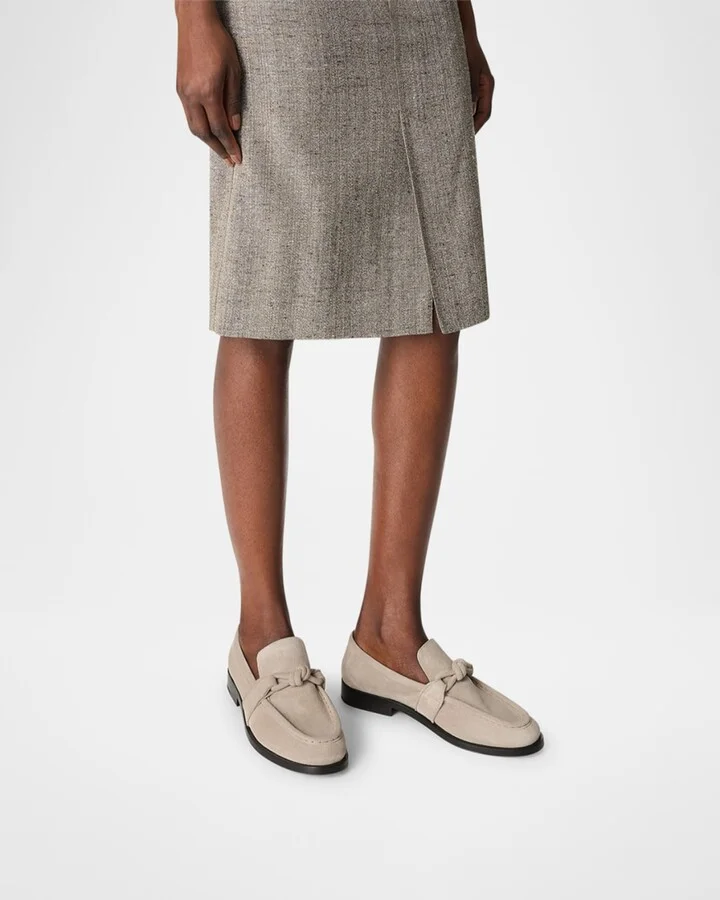 Astaire Knot Soft Suede Loafers - Image 5