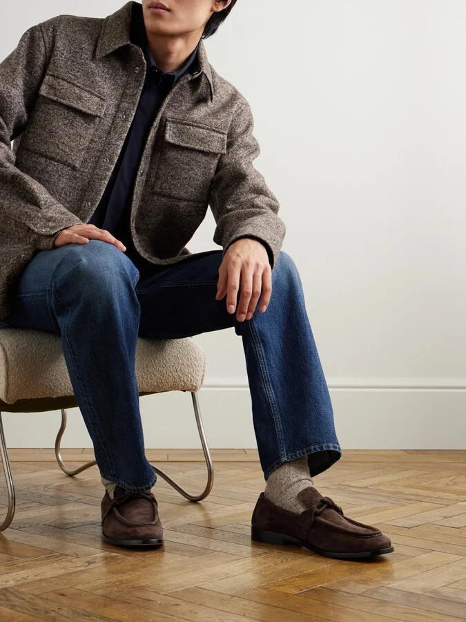 Astaire Knotted Suede Loafers - Image 2