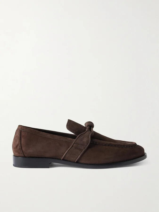 Astaire Knotted Suede Loafers