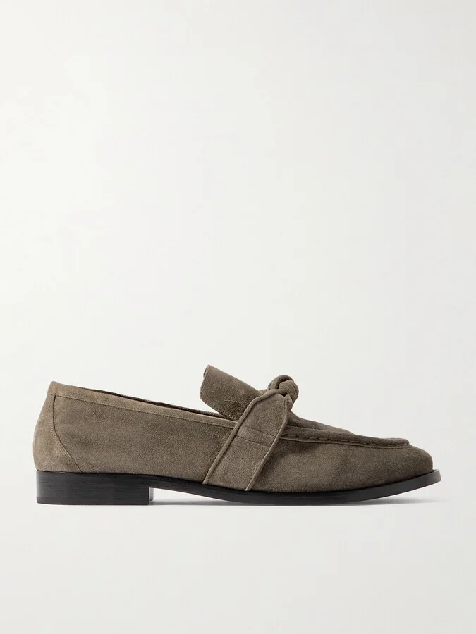 Astaire Knotted Suede Loafers