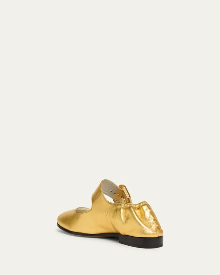 Astaire Leather Mary Jane Ballerina Flats - Image 3