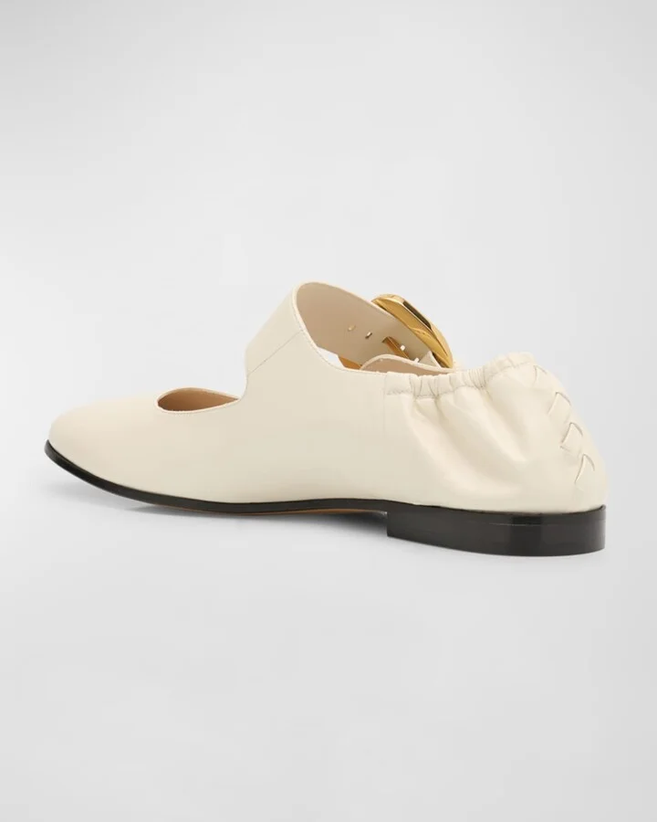 Astaire Leather Mary Jane Ballerina Flats - Image 2