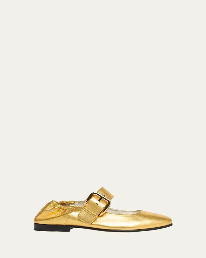 Astaire Leather Mary Jane Ballerina Flats
