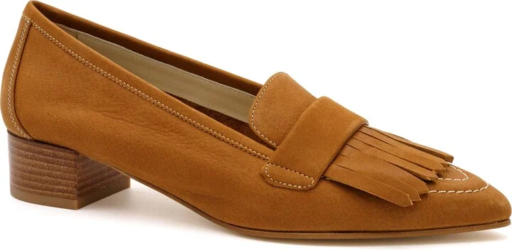 Asti Pointed Toe Kiltie Loafer Pump