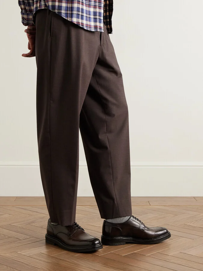 Aston Crepe 003 Airbrushed Leather Derby Shoes - Image 2