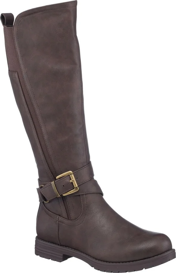 Aston Womens Faux Lather Tall Knee-High Boots