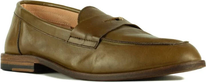 Astorflex Olive Green Dartflex Smooth Leather Moccasin - Image 3