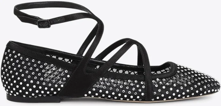 Astoria Crystal-Embellished Ballet Flat