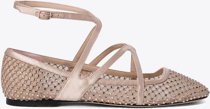 Astoria Crystal-Embellished Ballet Flats