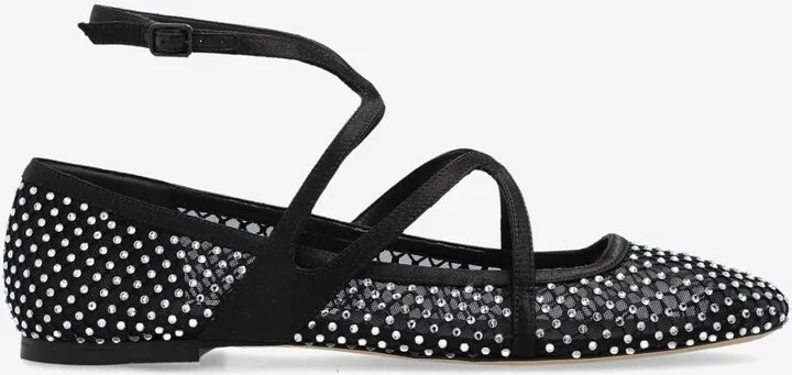 Astoria Crystal-Embellishment Ballet Flats