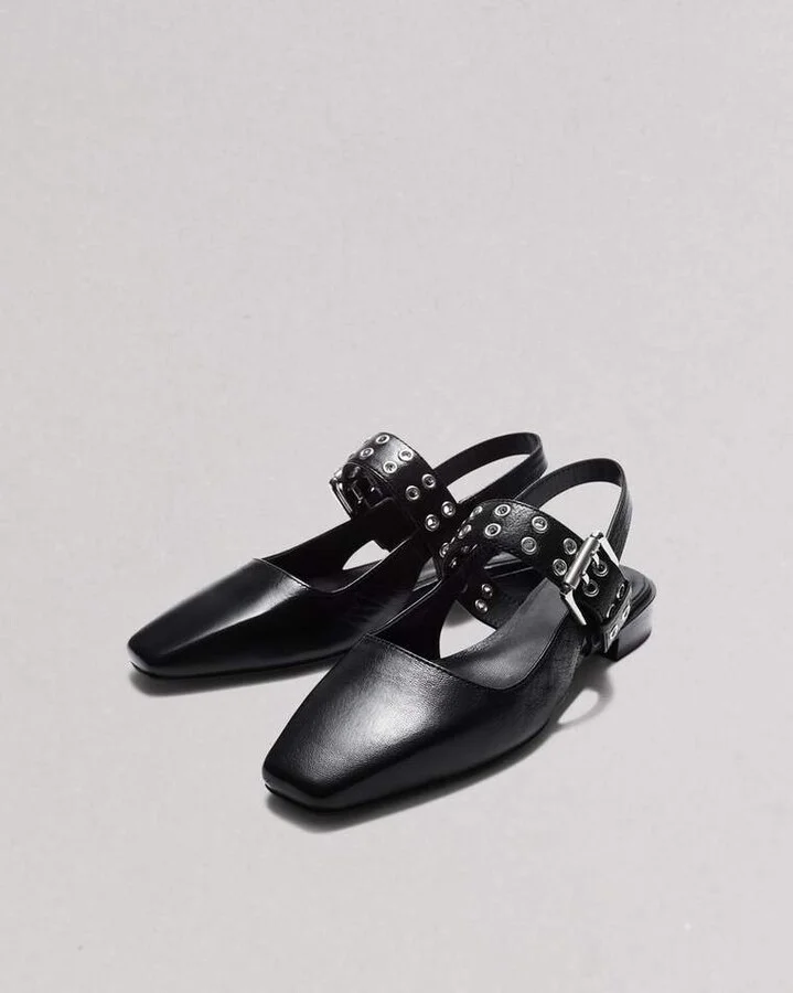 Astra Leather Slingback Flats - Image 3