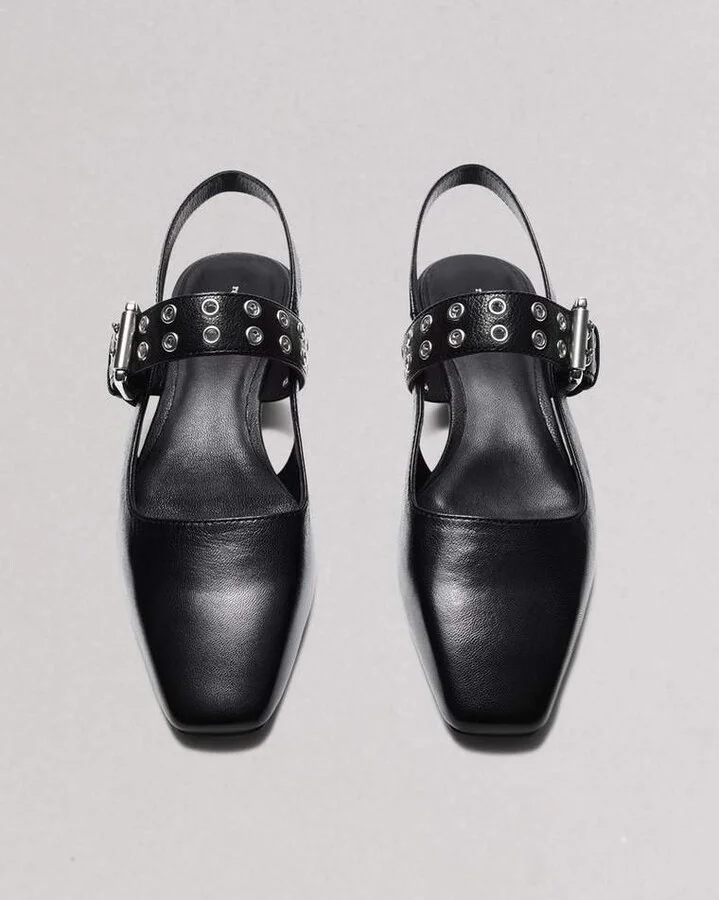 Astra Leather Slingback Flats - Image 4
