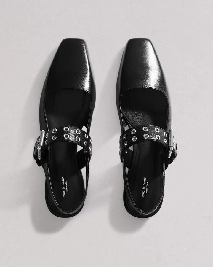 Astra Leather Slingback Flats - Image 6
