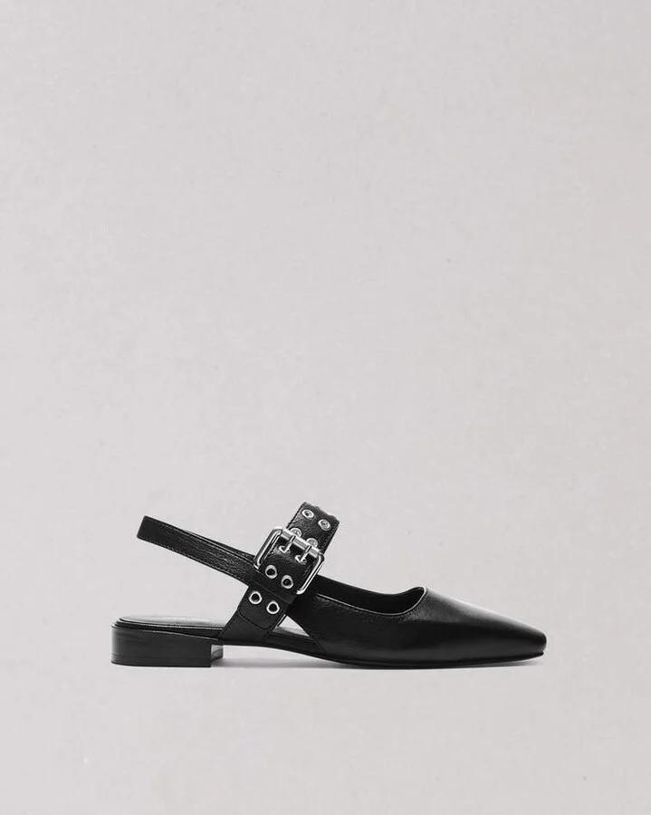 Astra Leather Slingback Flats