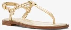 Astra Metallic Leather T-Strap Sandal - Image 2