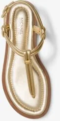 Astra Metallic Leather T-Strap Sandal - Image 3