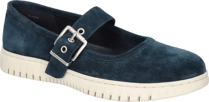 Navy Kidsuede Leather