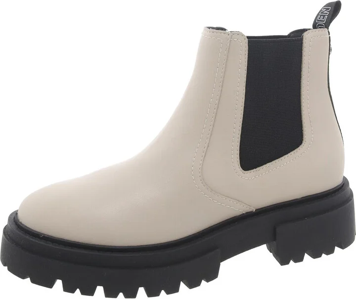 Astute Womens Leather Stretch Chelsea Boots