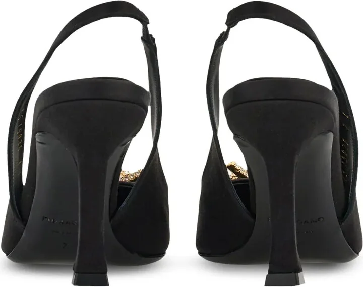 Asymmetric-Bow 85mm Slingback Pumps - Image 3