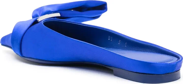 Asymmetric-Bow Satin Mules - Image 3