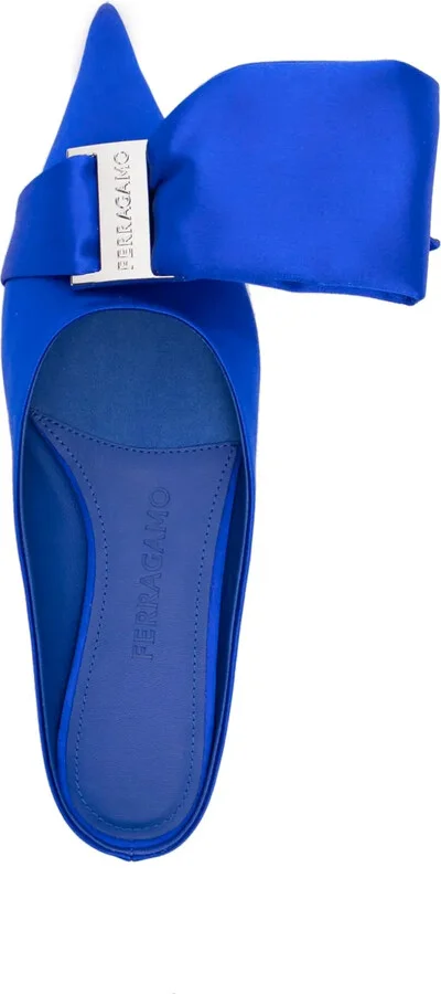 Asymmetric-Bow Satin Mules - Image 4