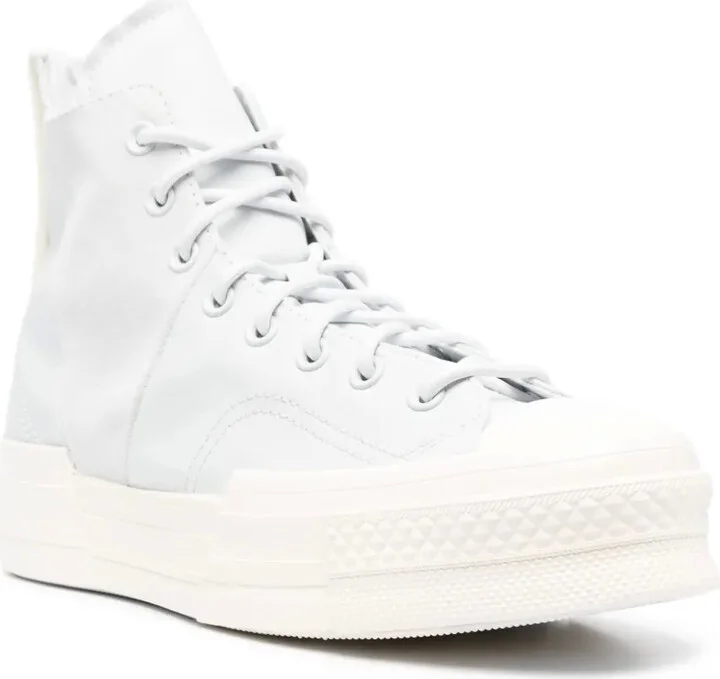 Asymmetric High-Top Suede Sneakers - Image 2