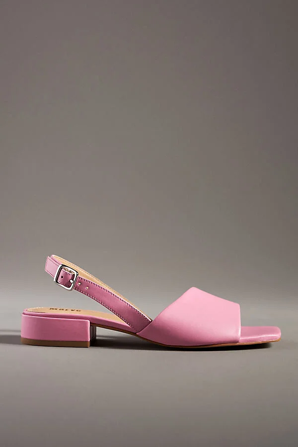 Asymmetric Slingback Heels