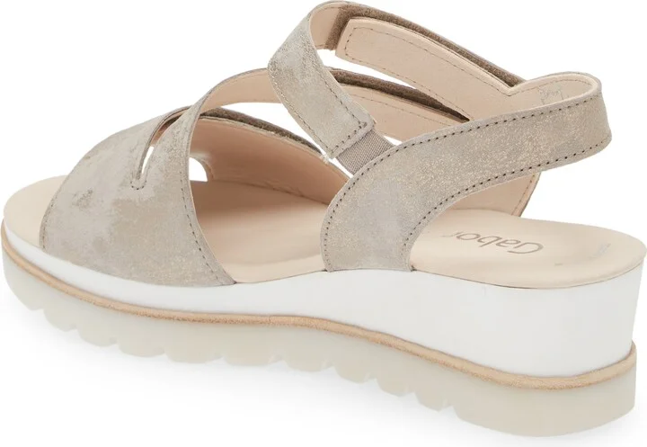 Asymmetric Strappy Wedge Sandal - Image 2