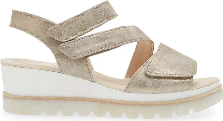 Asymmetric Strappy Wedge Sandal - Image 3