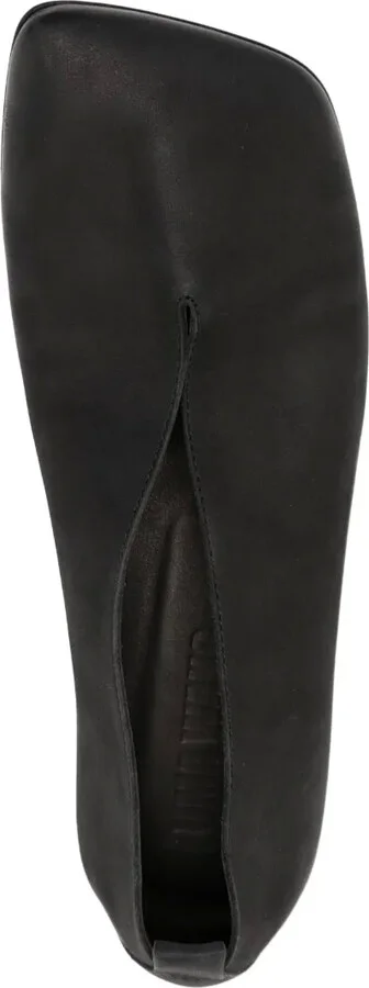 Asymmetric-Toe Leather Ballerinas - Image 4