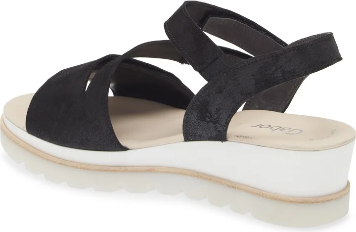 Asymmetric Wedge Strappy Sandal - Image 2