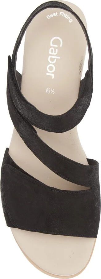 Asymmetric Wedge Strappy Sandal - Image 5