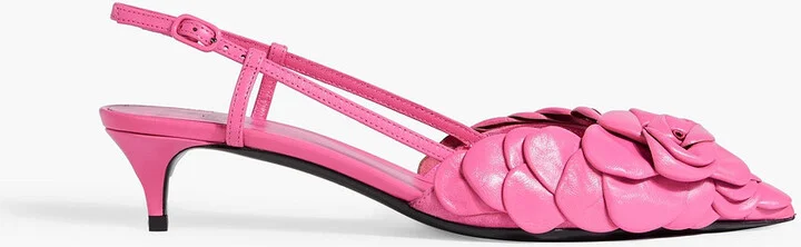 Atelier 03 Rose Edition leather slingback pumps
