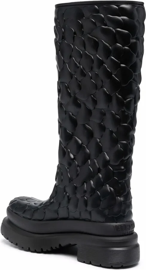 Atelier floral-embossed mid-calf rain boots - Image 3