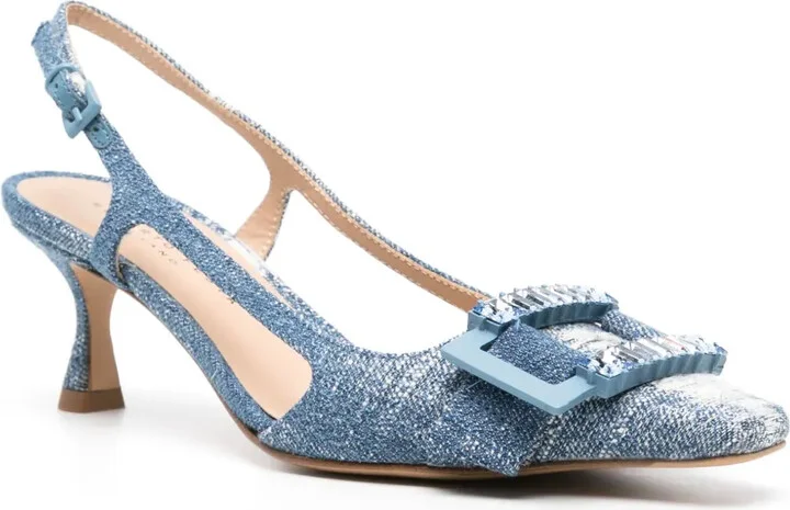 Atena 65mm denim pumps - Image 2