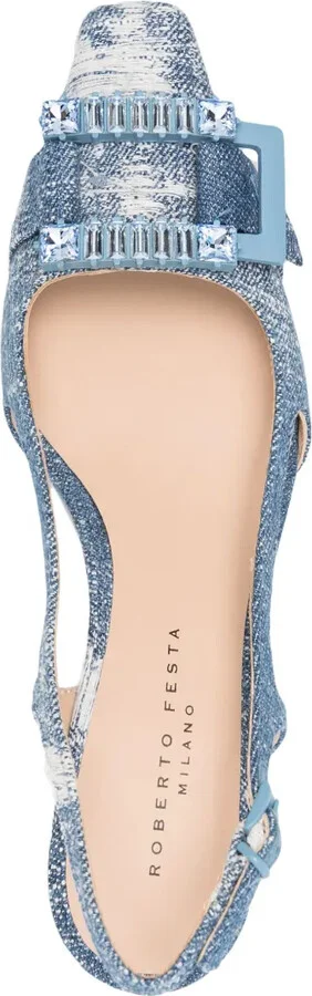 Atena 65mm denim pumps - Image 4