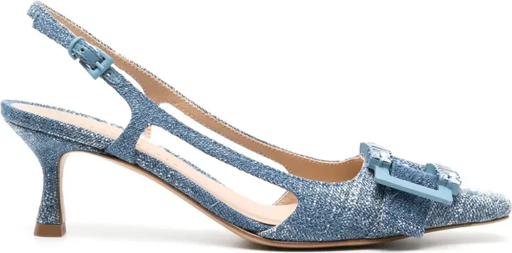 Atena 65mm denim pumps